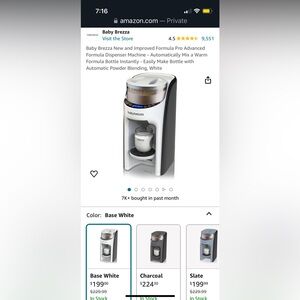 Baby Brezza formula pro advanced formula dispenser